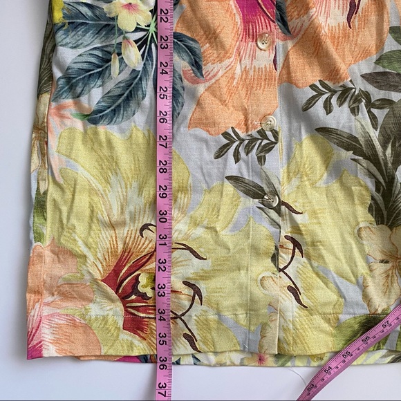 Anthropologie || Farm Rio Tropical Shift Dress Tie Back Small - Picture 7 of 9